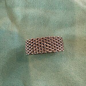 Tiffany & Co. sterling silver mesh ring